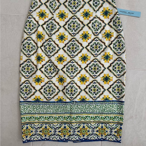 Antonio Melani. Mediterranean /Mosaic Style Pencil Skirt - Size 2. NWT - Picture 3 of 12